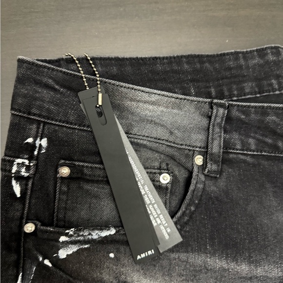 AMIRI Black Jeans with White Accents - Picture 4 of 8